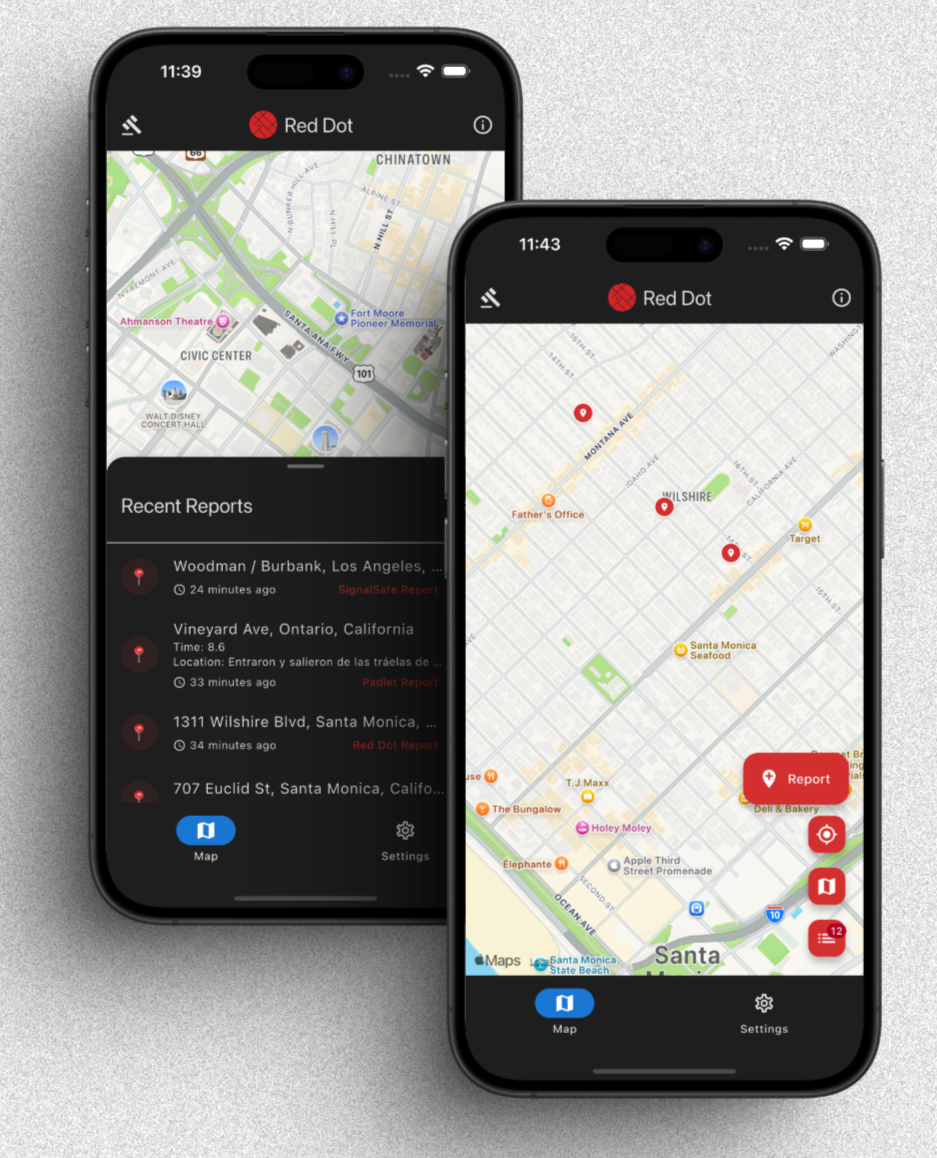 Red Dot App Screenshot